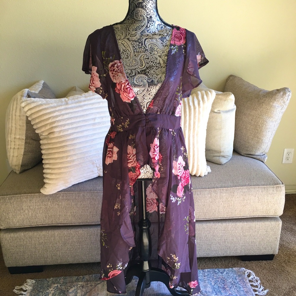 High Low Vest Beach Coverup